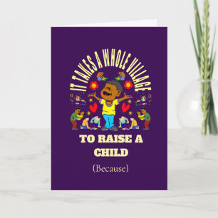 Tarjeta Recién nacido afroamericano