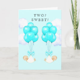 Tarjeta Recién nacido Boy Twins