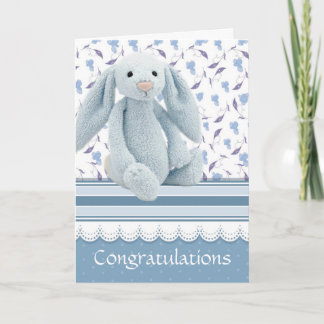 Tarjeta recién nacido de felicitaciones