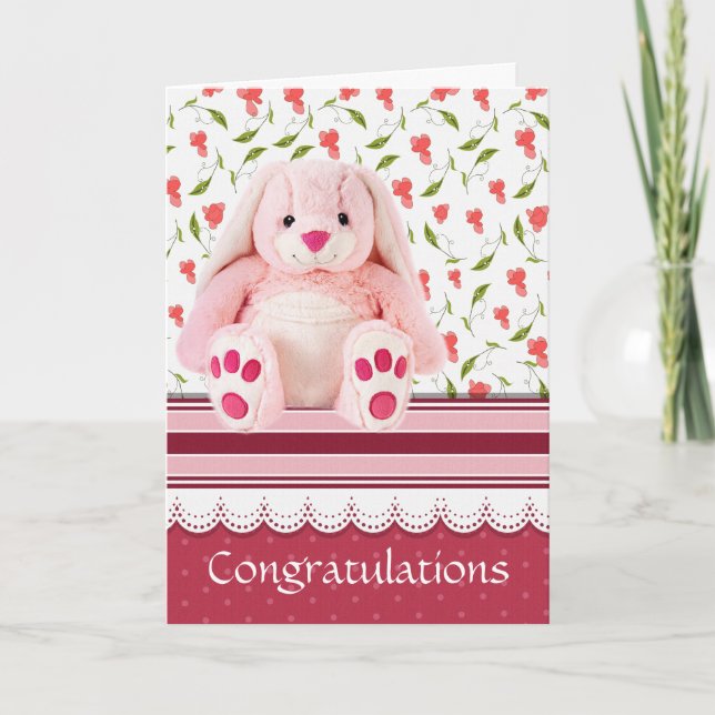 Tarjeta recién nacido de felicitaciones (Anverso)