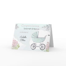 Recién nacido de felicitaciones por nacimiento de