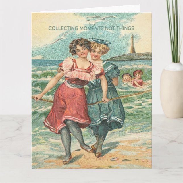 Tarjeta Recolectar momentos, no cosas que saluden (Anverso)