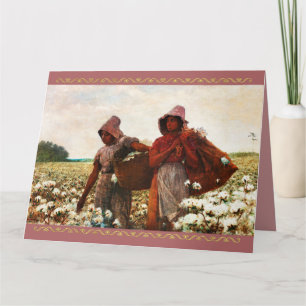 Tarjeta Recolectores de algodón de Winslow Homer