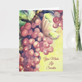 Tarjeta Reconocimiento a la Hospitalidad de Grapevine