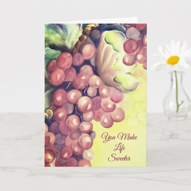 Tarjeta Reconocimiento a la Hospitalidad de Grapevine (Planta pequeña)