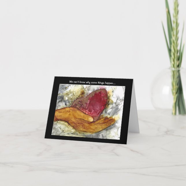 Tarjeta Recordando a los seres queridos que han fallecido (Anverso)