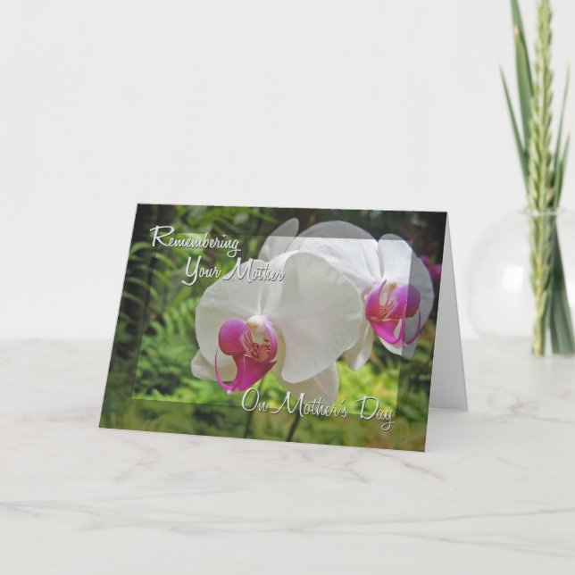 Tarjeta Recordando a tu madre (Anverso)