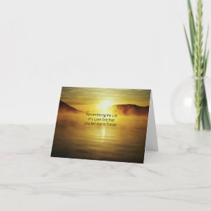 Tarjeta Recordando la vida de uno amoroso que perdiste