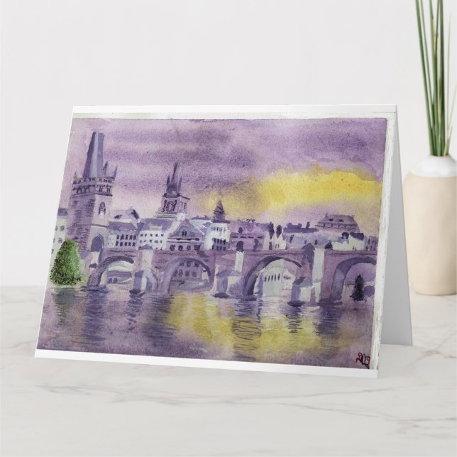 Tarjeta Recordando Praga (Anverso)