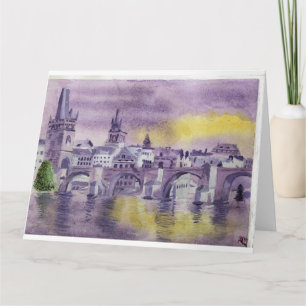 Tarjeta Recordando Praga