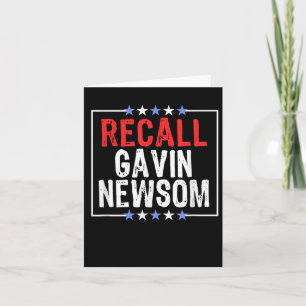Tarjeta Recordar a Gavin Newsom _ Anti Ca Gobernador Gavin