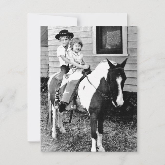 Tarjeta Recordar las fotos de Pony Ride (Anverso)