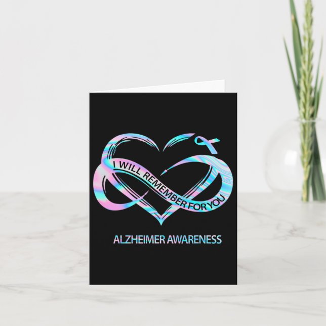 Tarjeta Recordará Para Usted Alzheimerheimer Awareness Cu (Anverso)