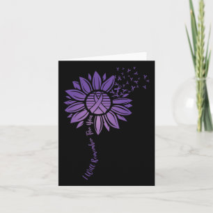 Tarjeta Recordaré por ti Morado Girasol Alzheimerhe
