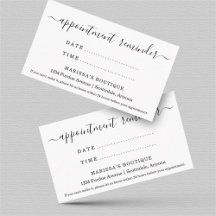 Tarjeta recordatorio de cita, salón dental Médica,