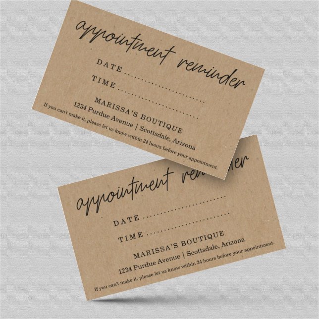 Tarjeta recordatorio de cita, salón dental Médica, (Subido por el creador)