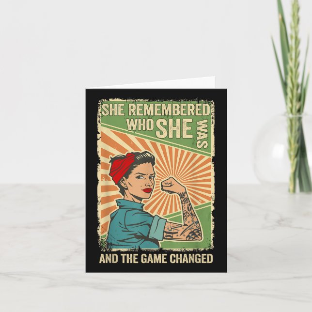 Tarjeta Recordó Quién Era Y El Juego Cambió (Anverso)