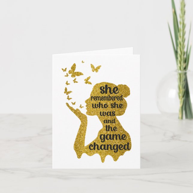 Tarjeta Recordó Quién Era Y El Juego Cambió 1 (Anverso)