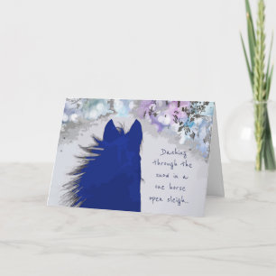 Tarjeta Recorriendo los deseos de cumpleaños de la nieve d