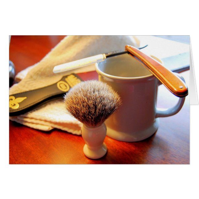 Tarjeta recta de la maquinilla de afeitar del (Anverso (Horizontal))