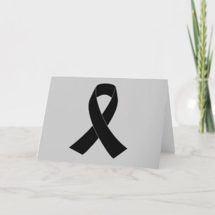 Tarjeta Recuento, cinta de la conciencia negra de luto