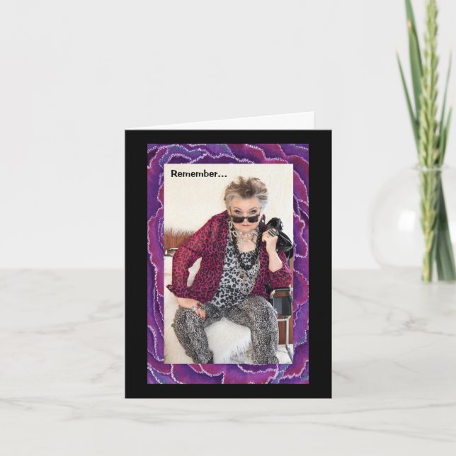 Tarjeta Recuerda lo que pasa, viene por ahí (Anverso)