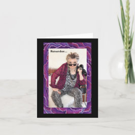 Tarjeta Recuerda lo que pasa, viene por ahí