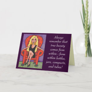 Tarjeta Recuerda siempre esa verdadera belleza... -tarjeta
