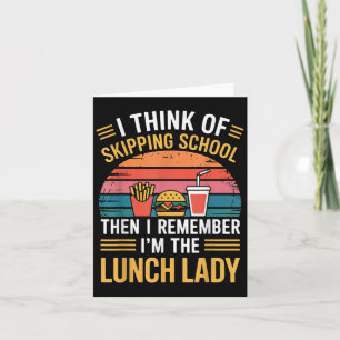 Tarjeta Recuerda Soy La Señora Del Almuerzo Cafetería De R