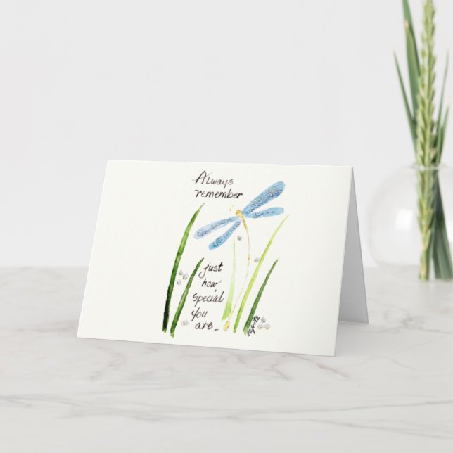 Tarjeta Recuerde Siempre Que Es Especial  (Anverso)