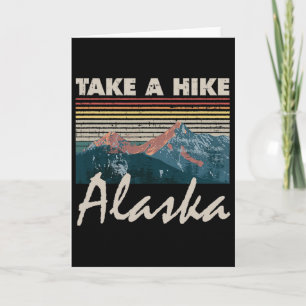 Tarjeta Recuerdo de Alaska Senderismo Toma Un Paseo Atarde