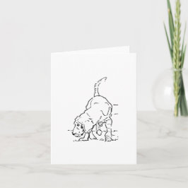 Tarjeta Recuerdo de Amante de Perros, Ilustración de Beagl