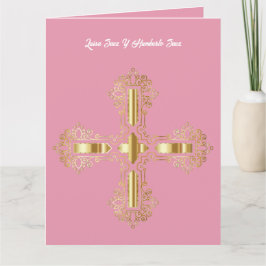 Tarjeta Recuerdo de Bautismo con dedicatoria