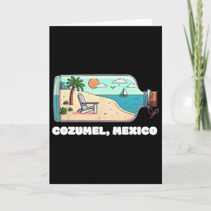 Tarjeta Recuerdo de la vacaciones en Cozumel México Viajes