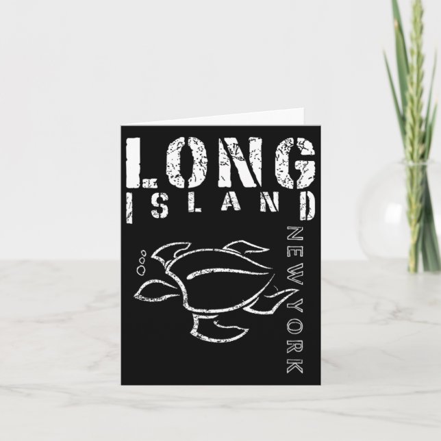 Tarjeta Recuerdo de Long Island Nueva York (Anverso)