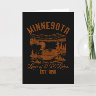Tarjeta Recuerdo de Minnesota State Travel Minnesota Commo