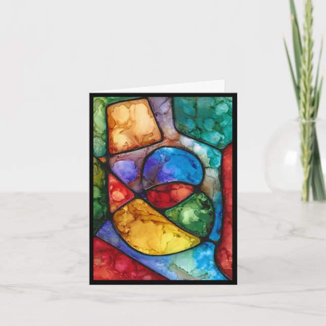 Tarjeta Recuerdo de Pascua de Paz y Amor (Anverso)