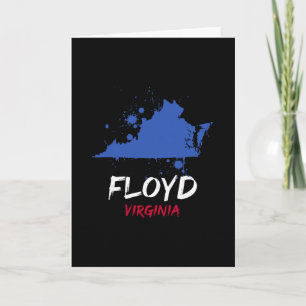 Tarjeta Recuerdo de vacaciones con mancha de pintura Floyd