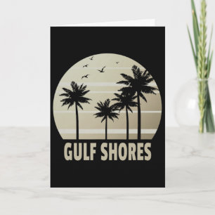 Tarjeta Recuerdo de vacaciones en Gulf Shores Alama 