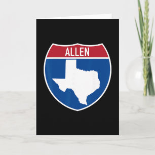 Tarjeta Recuerdo de vacaciones en la autopista interestata