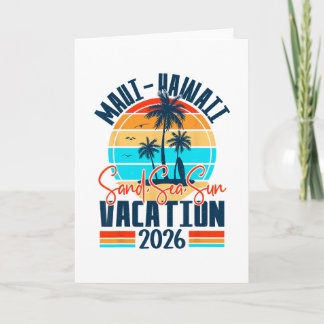 Tarjeta Recuerdo de vacaciones familiares a Maui Hawaii 20