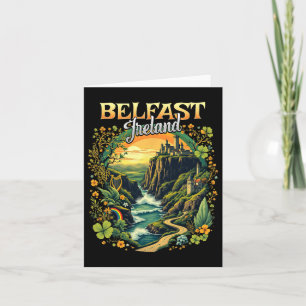 Tarjeta Recuerdo de viaje de vacaciones en Belfast Irlanda