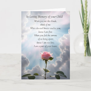 Tarjeta Recuerdo del Día de la Madre de un solo Rosa