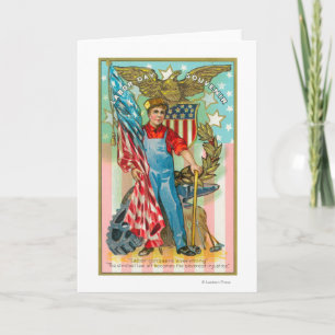 Tarjeta Recuerdo del Día del Trabajo