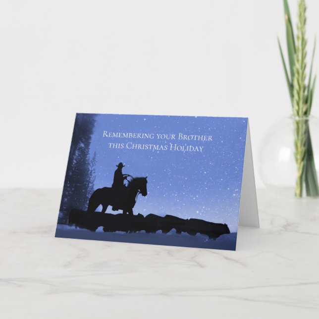 Tarjeta Recuerdo del hermano en la festividad de los Navid (Anverso)
