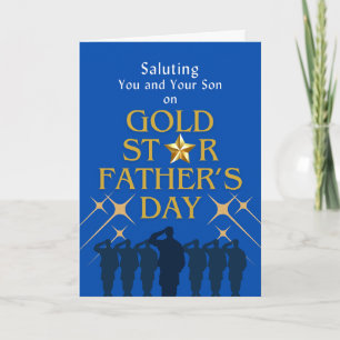 Tarjeta Recuerdo del hijo del Día del Padre Estrella del O