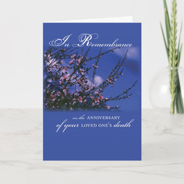 Tarjeta Recuerdo en Aniversario (Anverso)