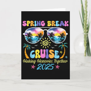 Tarjeta Recuerdos de Crucero de Spring Break 2025 Verano V