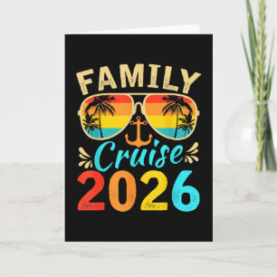 Tarjeta Recuerdos de crucero familiar 2026 Viaje de verano