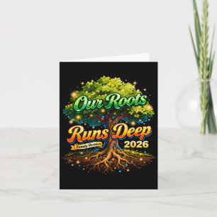 Tarjeta Recuerdos de la Reunión Familiar Roots Run Deep 20